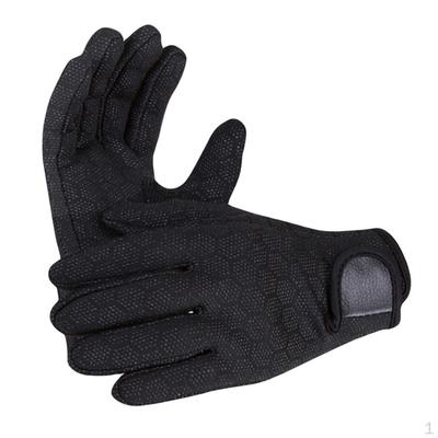 .5mm Neoprene Gloves Diving Wetsuit for Men Women Kids - Warm & Durable Black