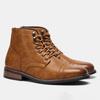 Bequeme Frühlings-Leder-Stiefeletten für Herren  Mode Herrenstiefel