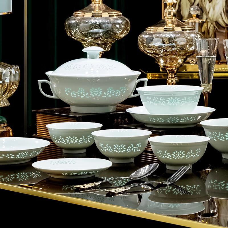 ZISIZ White Porcelain Celadon Noodle Bowl