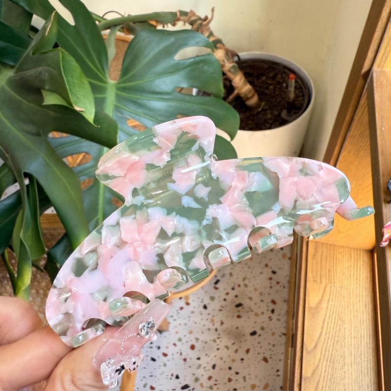 Acetate Hair Claw Clip 10.5cm Minimalist Geometric Pattern Updo Holder Sweet Cool Style Hair Grip Accessory for Women Unisex
