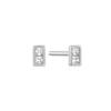 Glam Stone Mini Stud 925 Silver Earrings E037-02H