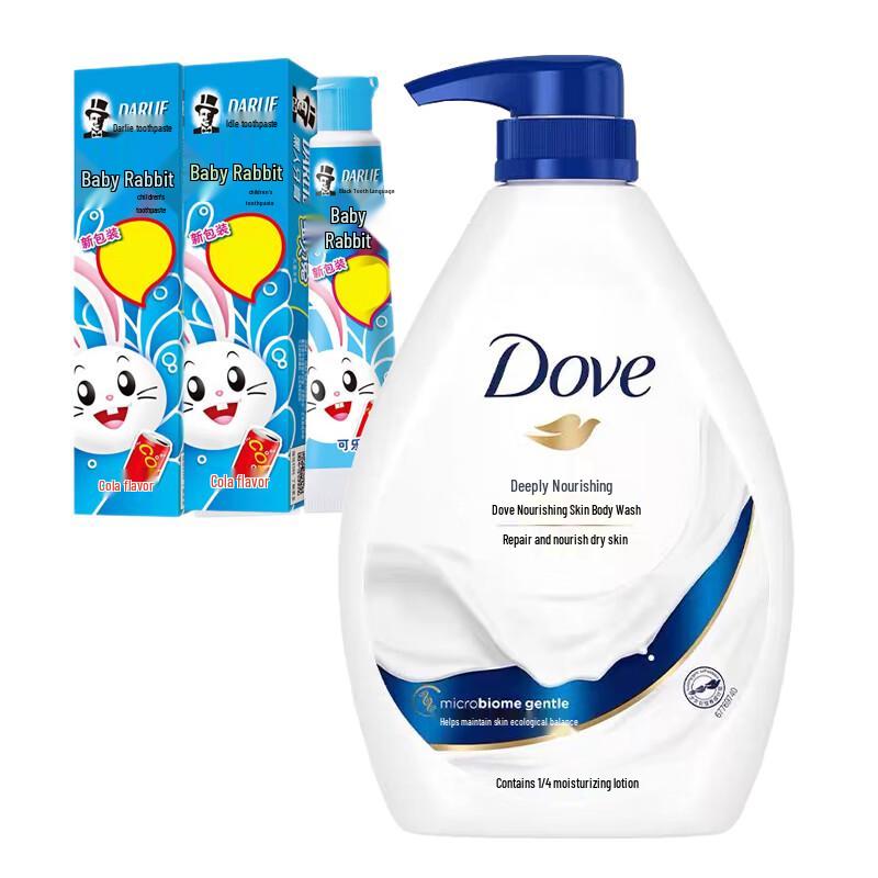 Ora2 Kids Toothpaste & Dove Body Wash Family Set