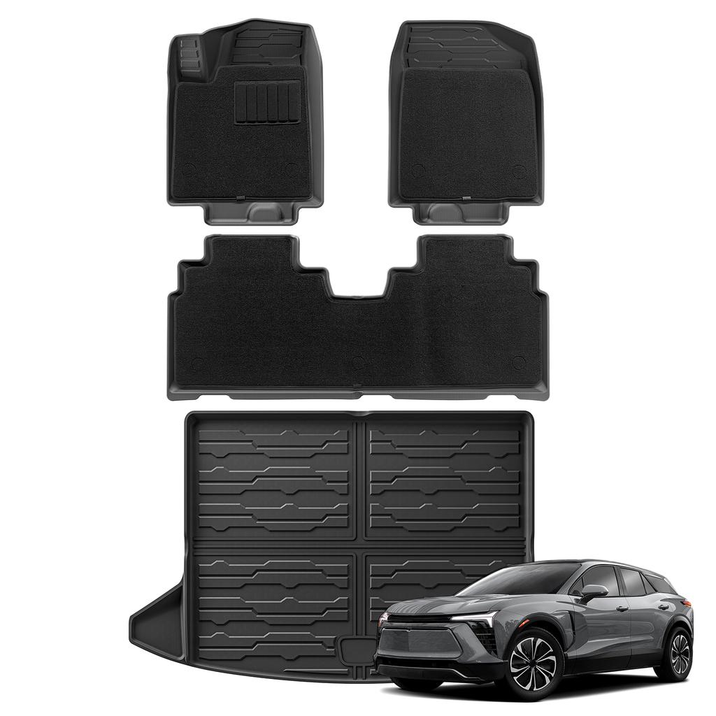for Chevrolet Blazer EV 2025 2025 TPE 3D Car Floor Mats Cargo Liner Trunk Pad All Weather Black Left Rudder