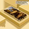 Dunkler Jute-Geldbeutel Für Samsung Galaxy S26 S20 FE S21 S22 S23 Plus S24 Ultra 25Ultra S21+ S9 S22 S8 Goldenes Glas-Handyhülle