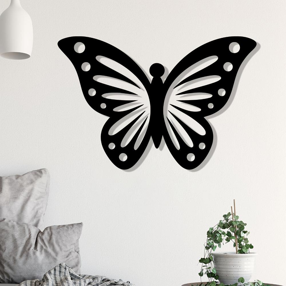 Elegant Iron Butterfly Wall Art Outdoor Metal Sculpture Garden Fence Decor Weather Resistant Delicate Wing Valentine Mother Day Gift