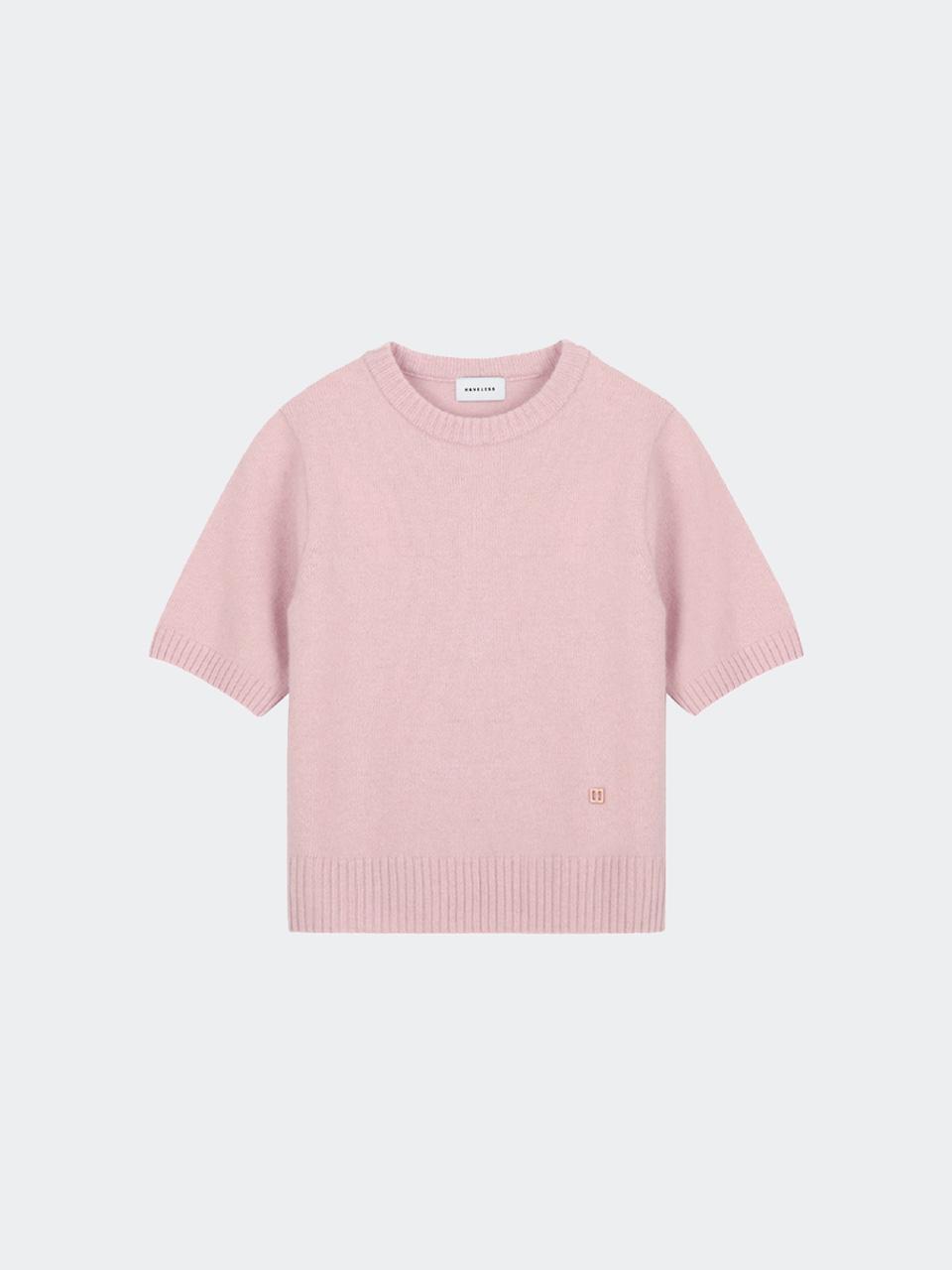 Have Less Sofy Alpaca Round Knit Top Pink Pink/Free