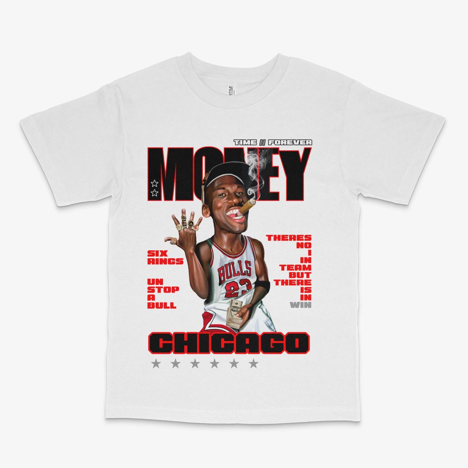 Mj Rings Slam Magazine  White  Tee XS