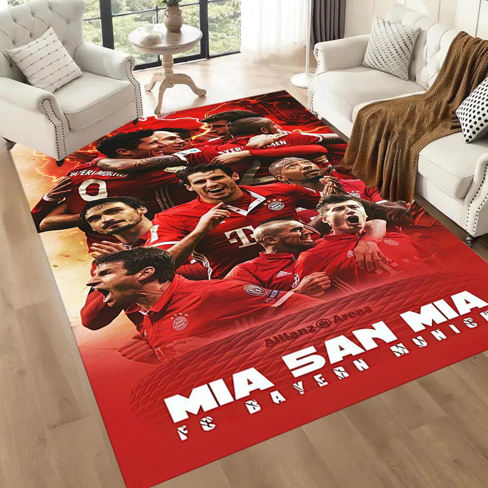 Bayern Munich Area Rug Perfect for Game Room Study Room Decorate Room Living Rooms Anti-slip Rug Decorate Offices
