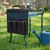 600D Oxford Cloth Garden Stool Bag Foldable Portable Garden Stool Storage Pouch Heavy Duty Black Garden Tool Pouch