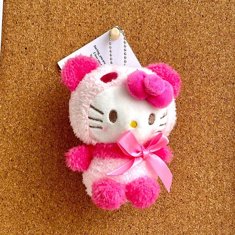 Adorable Llavero Colgante de Peluche de Sanrio Kuromi Muñeco Relleno Para Regalos de Niños
