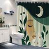 Fantastic Female Face Shower Curtain Surreal Digital Art With 12 Hook Modern Bathroom Decorative Shower Curtain 180X240Cm