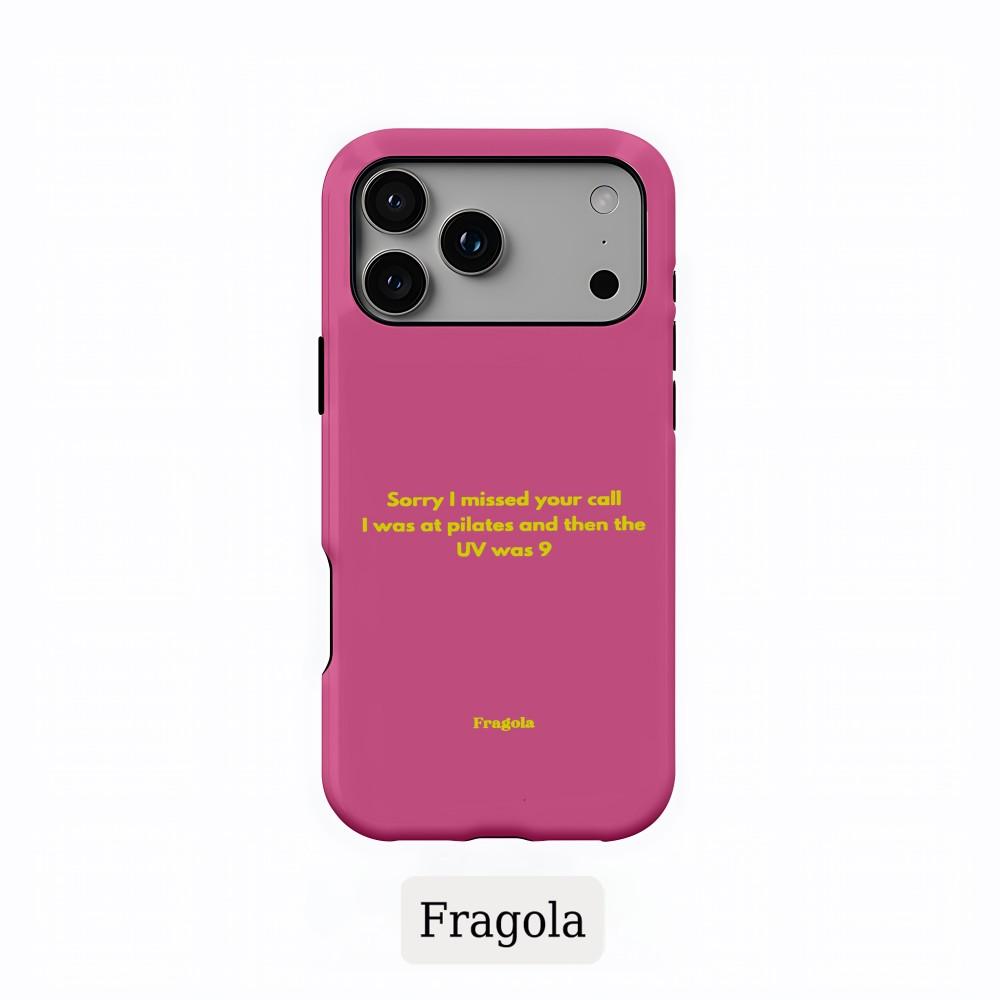 Luxury Clmj Fragola Personality Text Phone Case for Samsung Galaxy S20 S23 S24 S25 FE Plus Ultra 4G 5G Double-layer Back Cover