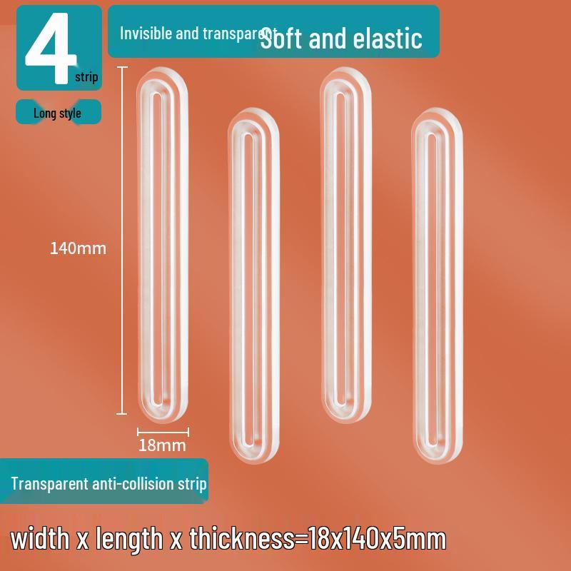 Silicone Door Handle Anti-Collision Buffer Pad for Wall and Glass Protection