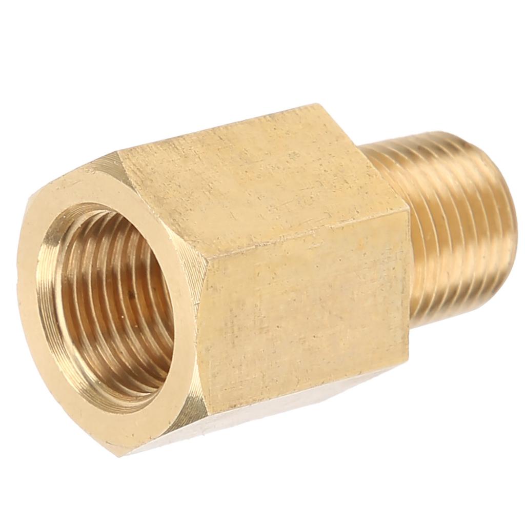 Car 18 NPT To 18 BSPT Oil Pressure Temp Gauge Adapter Fitting Sender Brass Universal