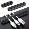 Flexible Silicone Cable Clips - Multipurpose Cord Holder for Desk Organization, Mouse/Keyboard/Earphone Wire Management