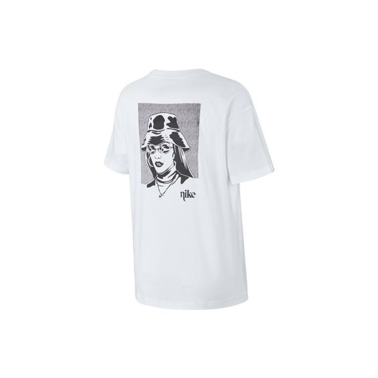 (WMNS) Nike Back Printing Short Sleeve White Women s CT8923-100 M