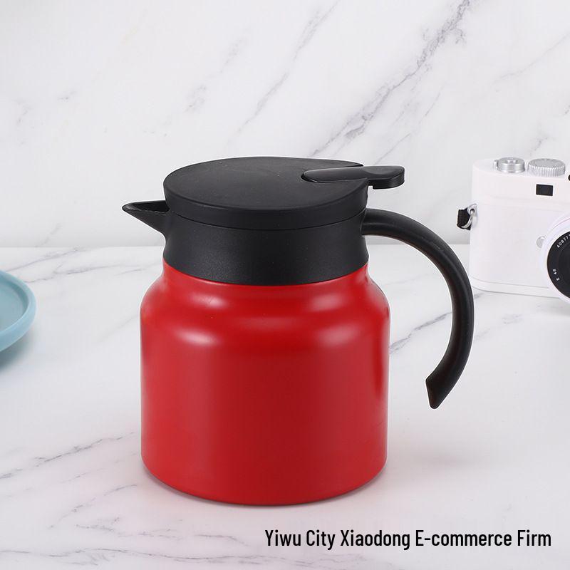 

Large Capacity 316 Stainless Steel Tea and Coffee Infuser Pot for Home, Office, or Business Gift 1000ml красный