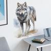 3D Realistic Wolf Wall Sticker Self-Adhesive Background Decor for Bedroom Living Room Home Decoration