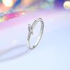 S925 Sterling Silver Marquise Cut Diamond Ring: Minimalist European & American Style, High-End Light Luxury Jewelry for Women.