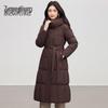 SNOWFLYING Women's Long Knee-Length Down Parka