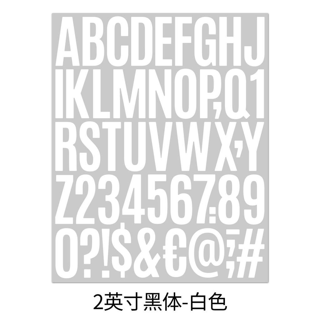 2-inch Letter Sticker Multi-color Packaging Can Be Combined with Any Combination. Laptop Hand Account Decorative Alphanumeric Sticker