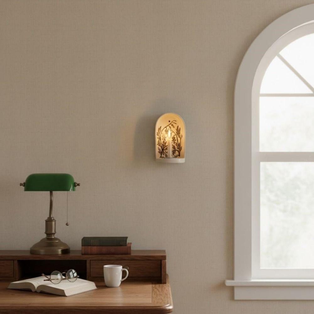 Decorative Design Sacred Wall Niche Wall Art Sacred Collection Candle Holders Jewelry Trays Plant Pattern Niche
