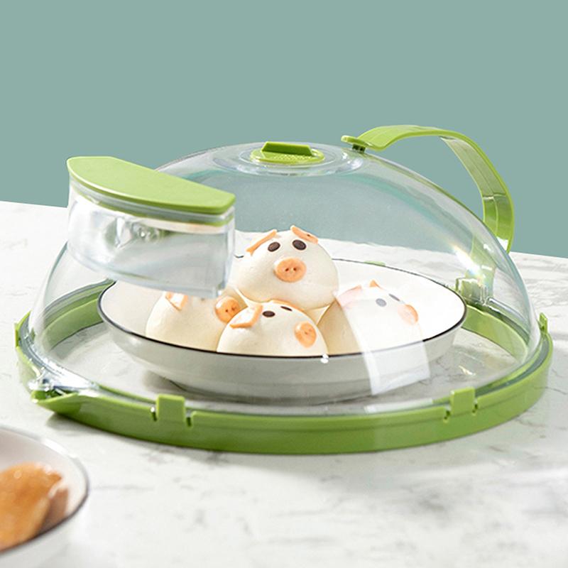 Magnetronafdekking Voor Voedsel Transparante Magnetron Spatdeksel Met Stoomkoker En Handvat 10 Inch Bordafdekkingen Keukengadgets