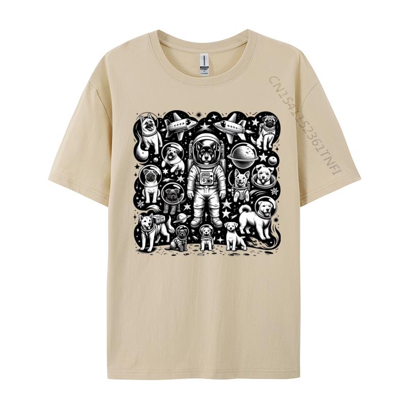 Galaxy Full Of Dogs And Spaceships Tshirts Latest Camisa T Shirts Student Tops Shirt Tshirts Novelty