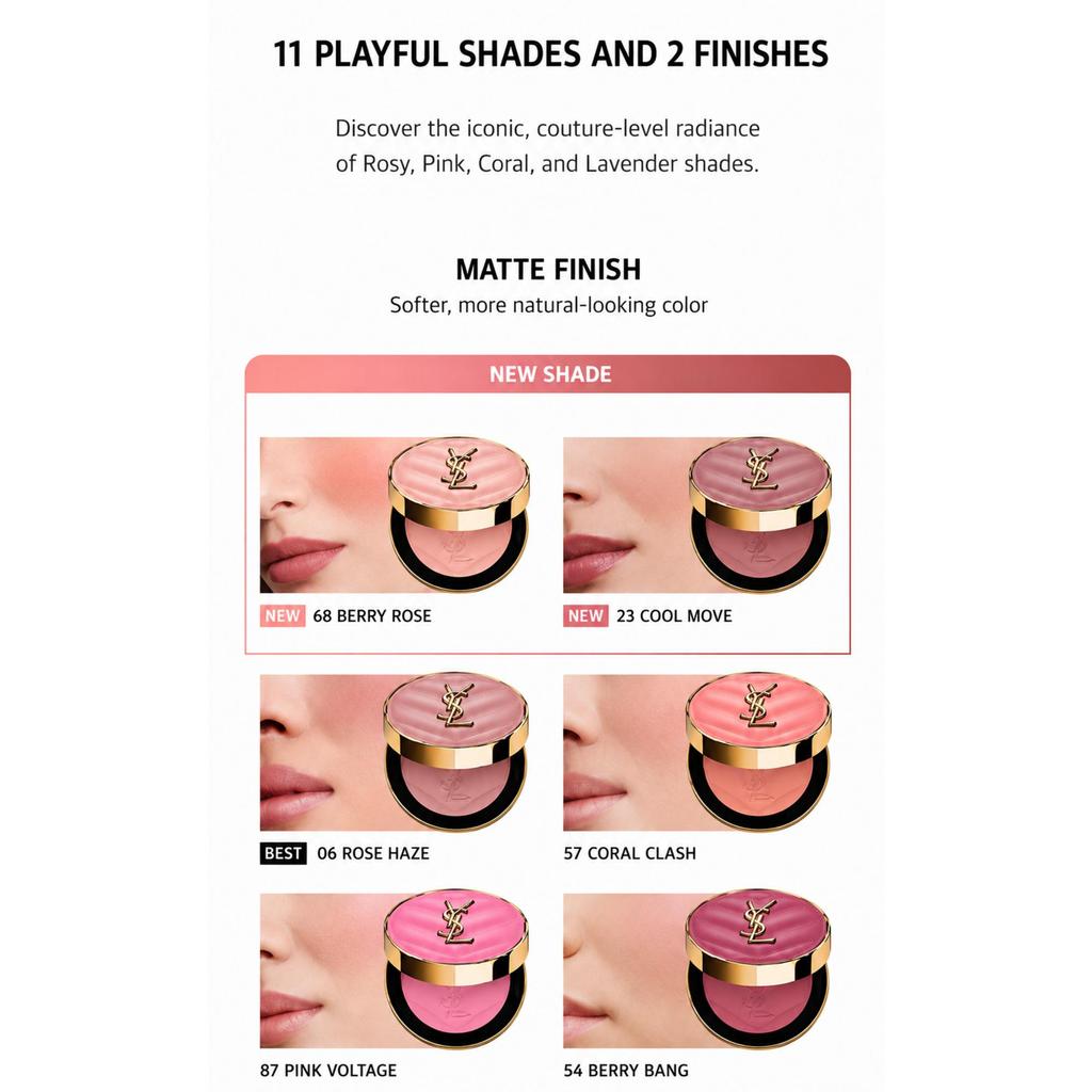 Yves Saint Laurent Make Me Blush Powder Blush 6g, a silky powder formula