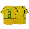 98-02 Brazil Home Jersey No. 6 Carlos No. 7 Ronaldinho No. 9 Ronaldinho Retro Classic Jersey