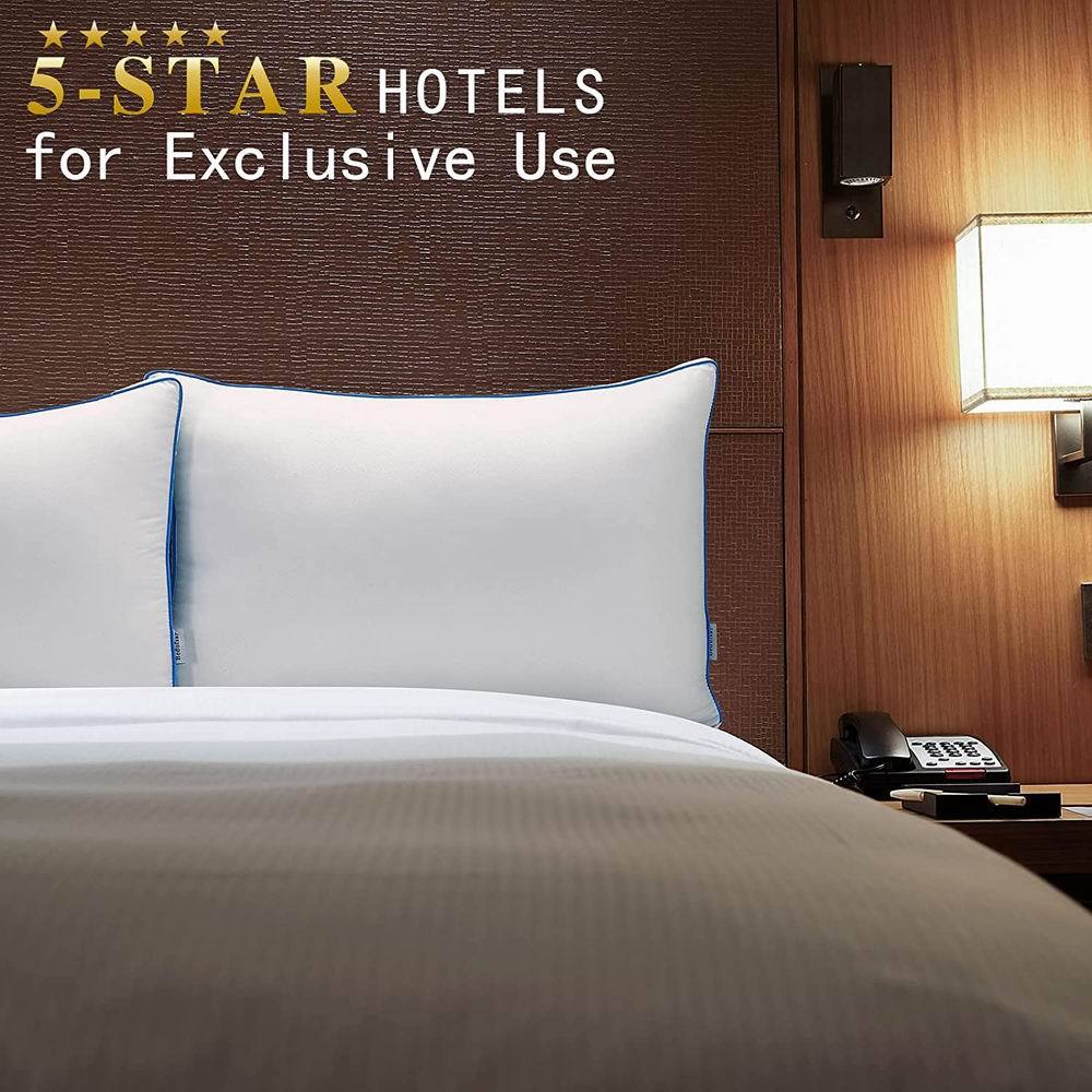 Pillow Polyester Pillow with Microfiber Standard Size Neck Pillow Hypoallergenic Ergonomic for Sleeping Neck Shoulder Pain Relief