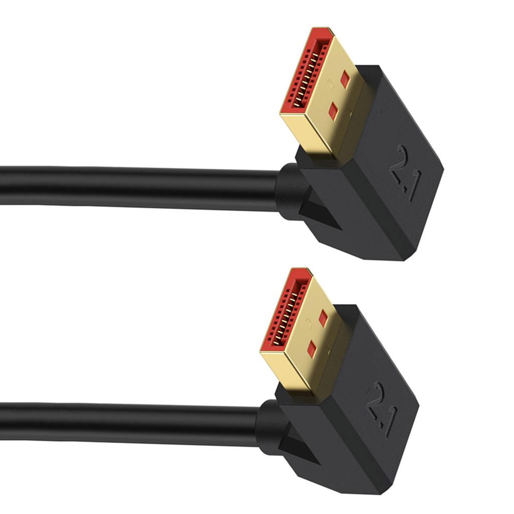 Flexible Angled 2.1 Video Cable 16K Resolution 54Gbps Transmission 8K120Hz 4K240Hz For Gaming Monitors