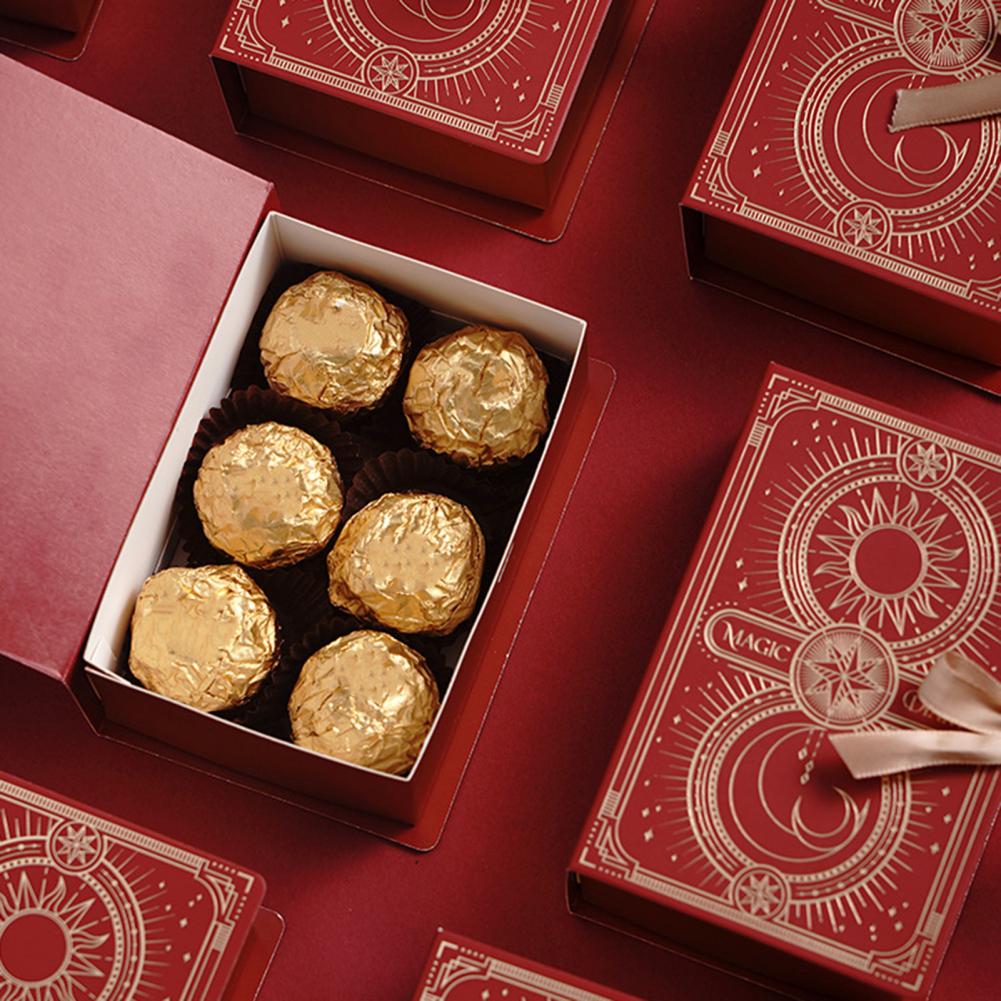 Candy Gift Box Book Shape Gift Sturdy Multi-function Cardboard Gifts Candy Box Candy Chocolate Package Decor