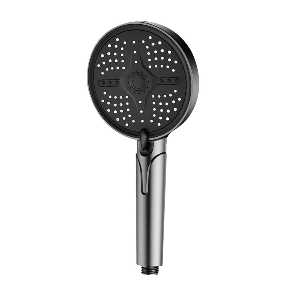 

5 Modes Adjustable Shower Head 13cm Large Panel High Pressure Water-saving Sprinkler Handheld Multi-function Shower Sprayer сірий