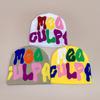 Hip Hop Color Letter Jacquard Knitted Hat Men'S And Women'S Warm Retro American Contrast Colour Pullover Hat