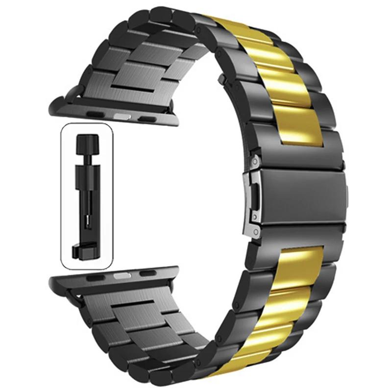 Stainless Steel Strap For Apple Watch Ultra 2 49mm 45mm 41mm 40mm 44mm 46mm Watch Strap Metal Bracelet For iWatch 10 9 8 7 6 5 4