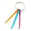 Crochet Color Aluminum Oxide Crochet Needles, Stainless Steel Single-head Knitting Small Short Crochet Needles, Easy To Carry