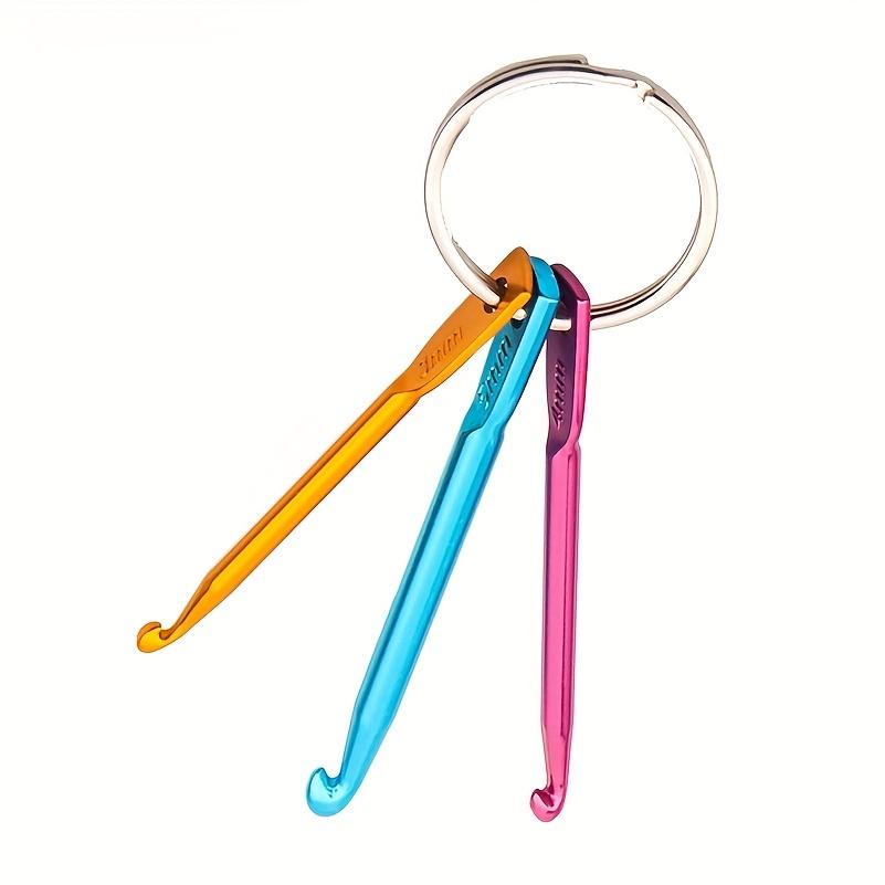 Crochet Color Aluminum Oxide Crochet Needles, Stainless Steel Single-head Knitting Small Short Crochet Needles, Easy To Carry