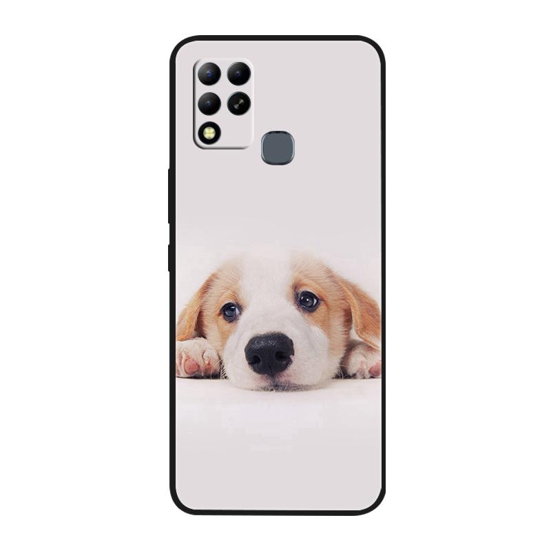 For Infinix Hot 11 G37 4G Case Covers TPU Black Silicone Cover for Infinix Hot11 G37 Protective X689F Soft G 37 Black Shells