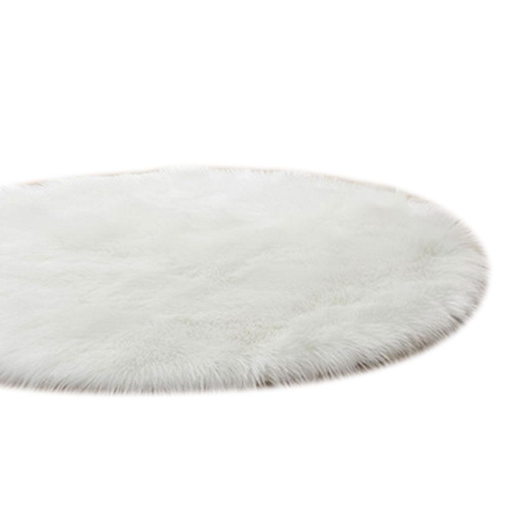 Fluffy Plain Sheepskin Rug Soft Faux Fur Shaggy Area Rugs Thick Wool Carpet