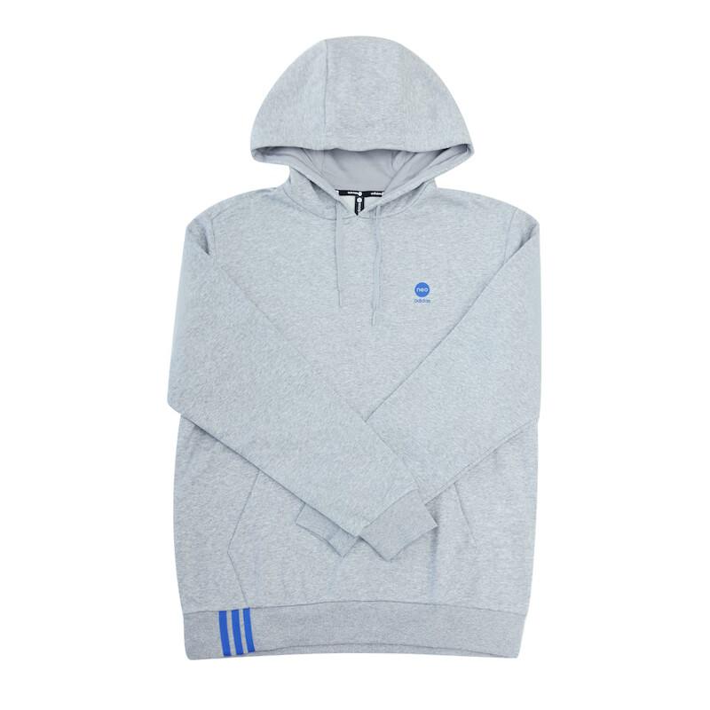 

Adidas Neo Solid Color Casual Hoodie Long Sleeve Sweatshirt Men Hoodies Gray IK2456 XXL