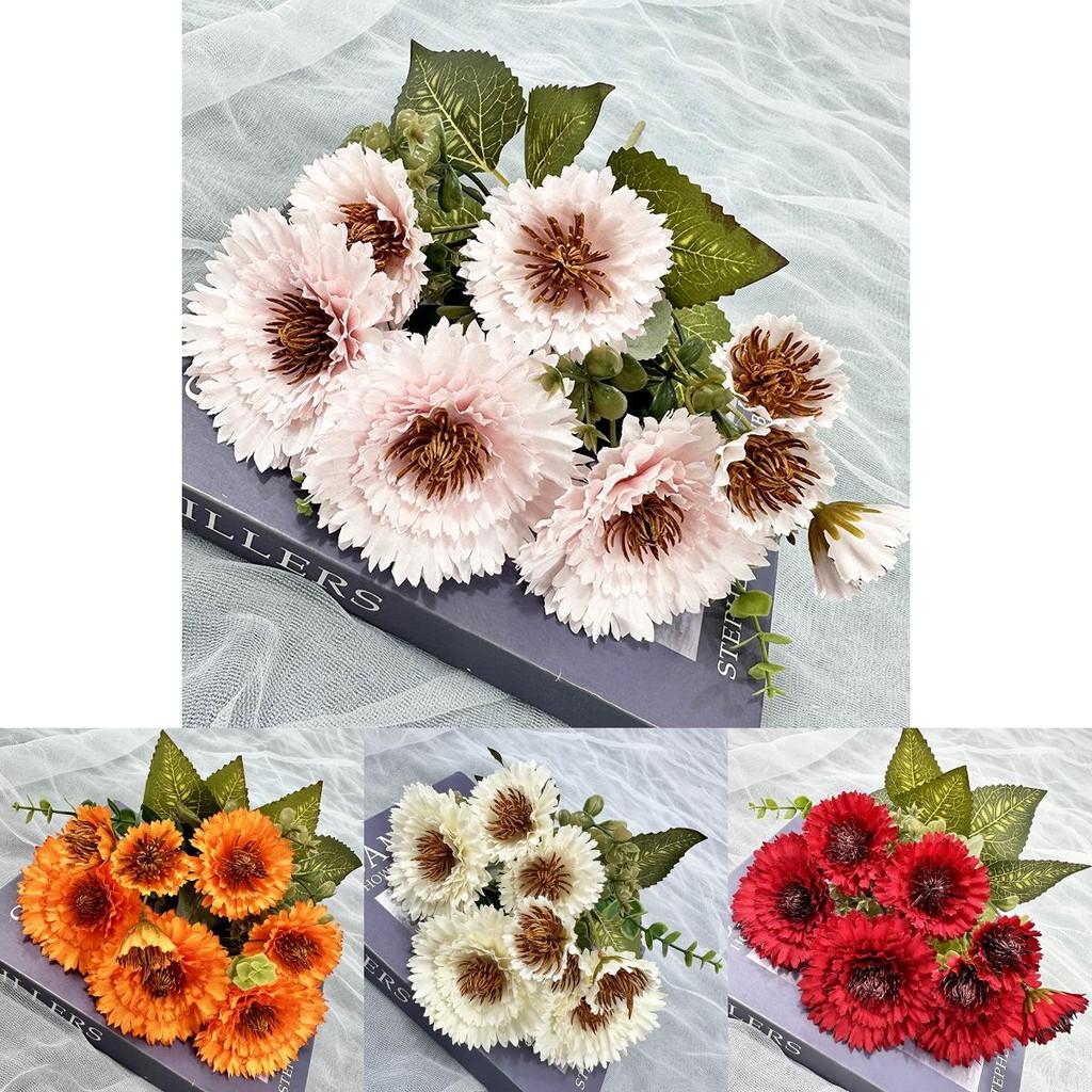 6 Künstliche Blumendekoration für Party-Event-Mittelstück mit realistischem Design