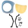 7" Motorcycle Motorbike Retro Headlight Fairing Wind Screen for Cafe Racer