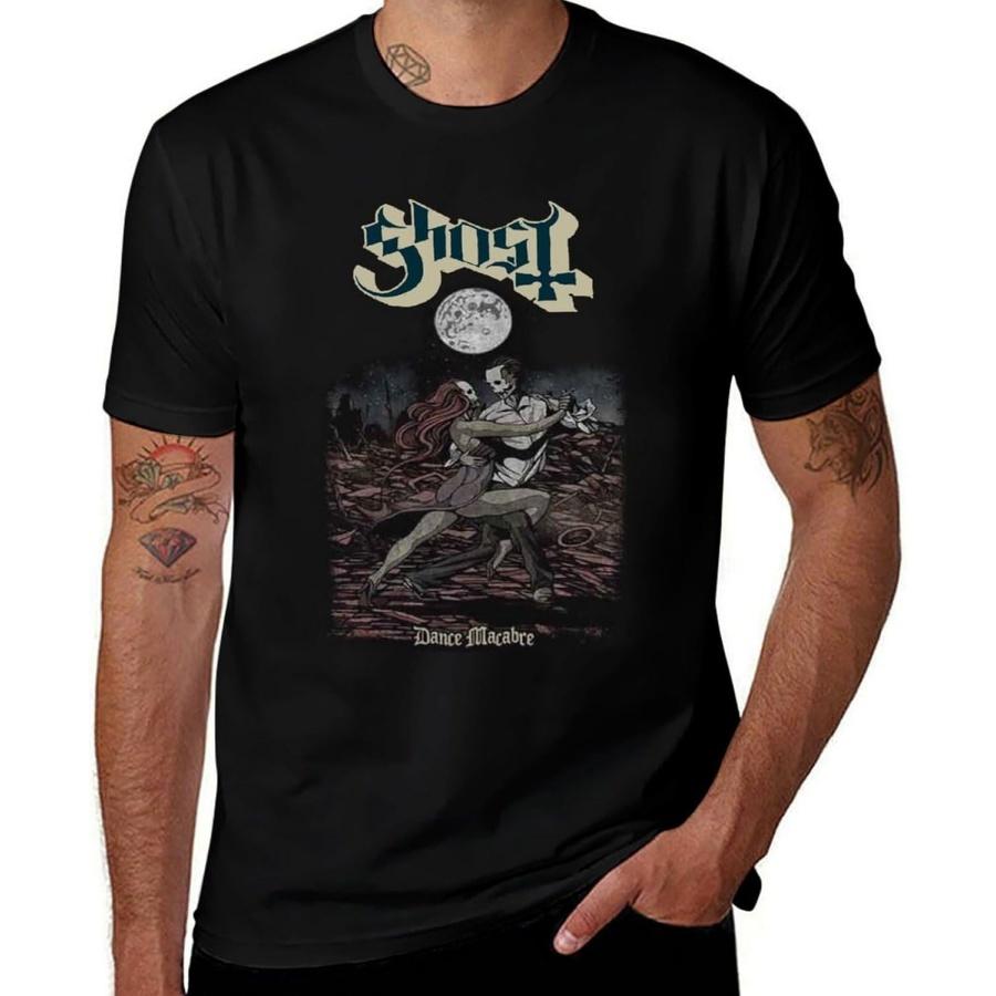 

MAZHALAI Men s Cotton T-Shirts Ghost Meliora Short Sleeve Crewneck Sport Tees(4) XXXXXL різнокольоровий