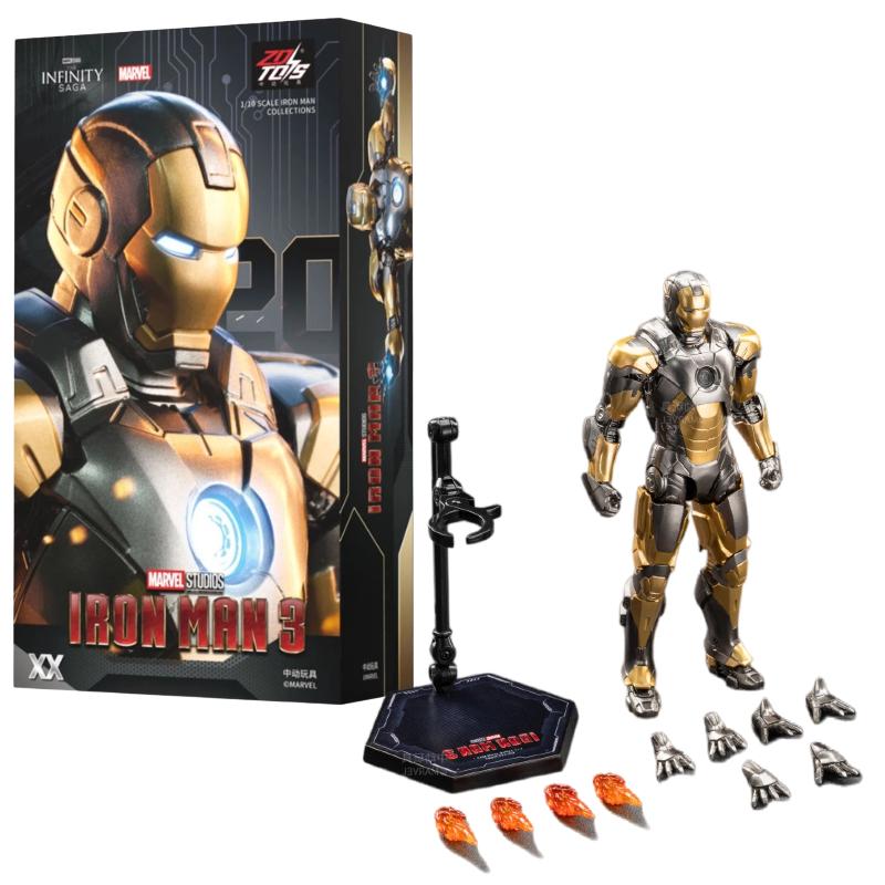 ZDTDS Iron Man Mark 20 Python Man Armor: Mark XX 1/10 Iron Scale Action Figure Iron Man3 Infinity Saga Collectible Model Toys