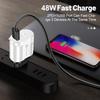 Universal Charger with US, EU, UK, AU Compatibility - Original Power Adapter with 1 USB-A and 2 USB-C Ports.