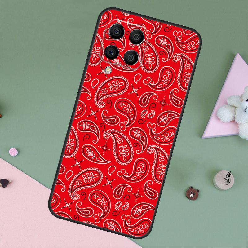 Paisley Bandana For Samsung Galaxy M11 M21 M31 M12 M13 M14 M15 M35 M34 M54 M33 M53 M32 M52 M06 M16 M55 Case