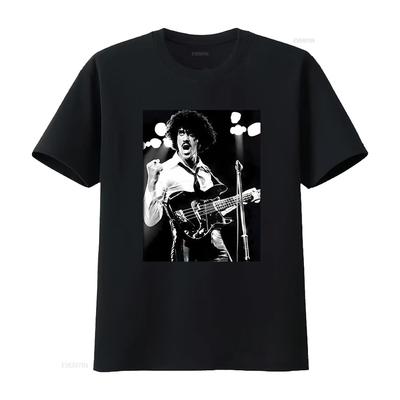 Neues Dünnes Lizzy Phil Lynott Sänger Konzert Stil Baumwolle T-Shirt für S 5XL UM195 vintage Gewaschen Dehnbar streetwear Lässig
