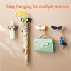 Mop Holder Strong Wall-mounted Punch-free Storage Holder With Hook Mop Clip Creative Durable Bathroom Accessories
