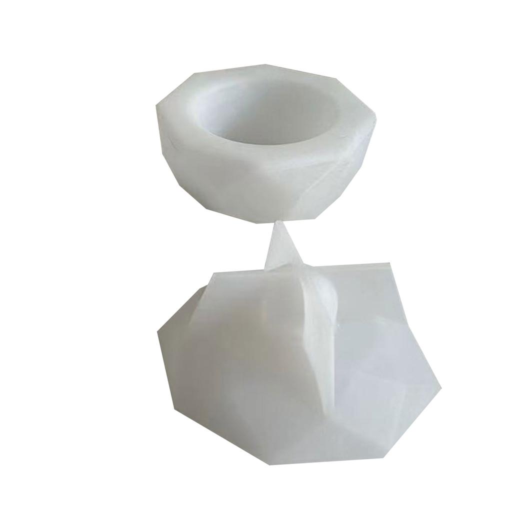 Resin Jar Molds Octagonal Jar Silicone Molds with Lid Silicone Resin Molds for DIY Storage Jar Jewelry Holder Case